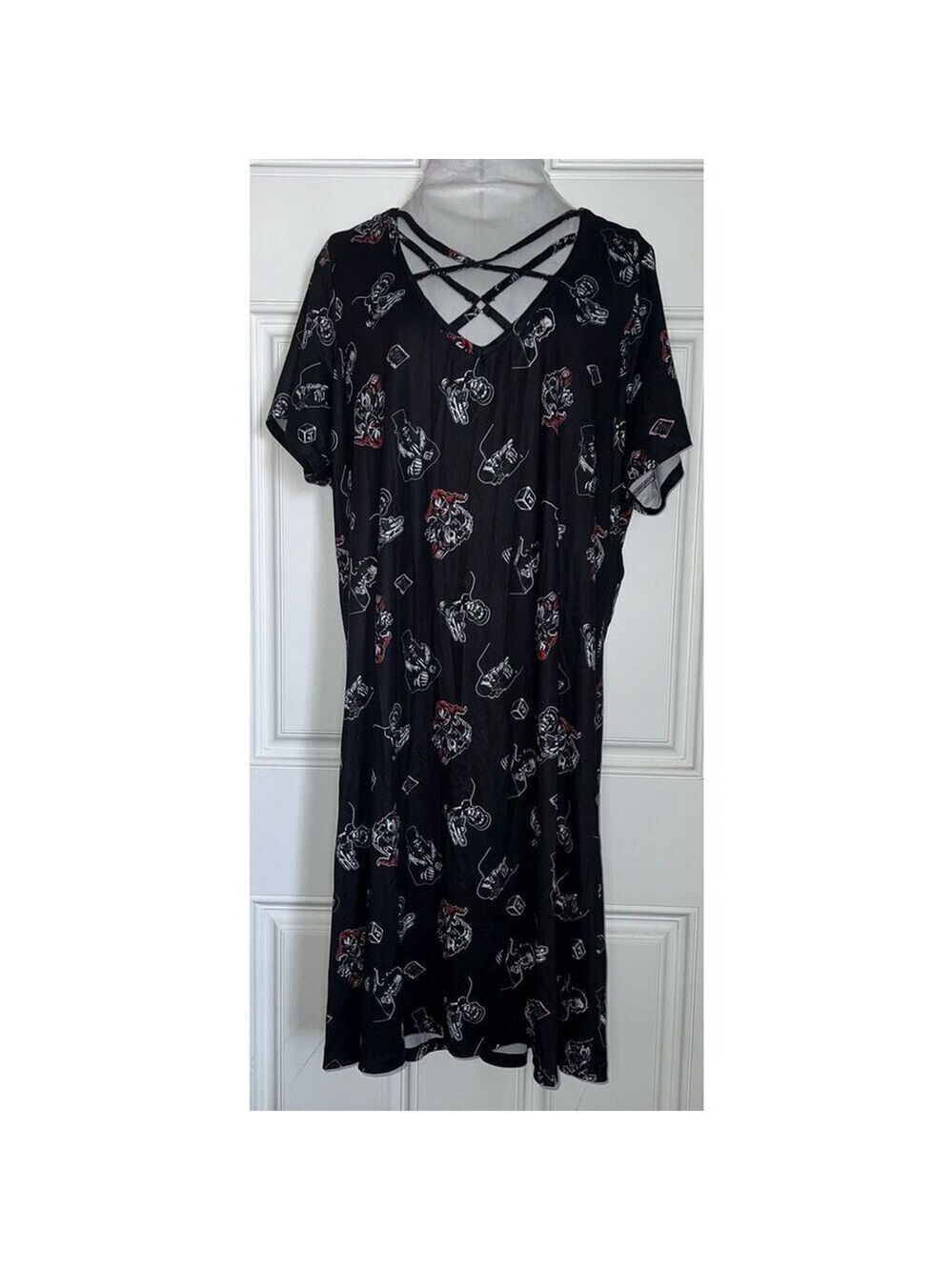 Halloween Horror Nights Characters Lace-Up Bodycon Dress Plus Size 2 - Picture 2 of 10